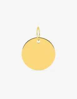 Pendentif jeton or jaune 750 ‰ 15 x 20 mm SO OR