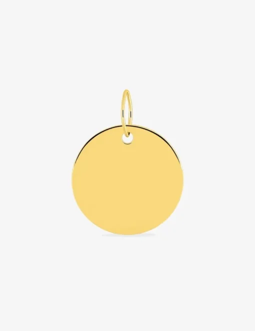 Pendentif jeton or jaune 750 ‰ 15 x 20 mm SO OR
