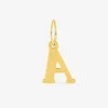 Pendentif lettre A en or jaune 375 ‰ SO OR