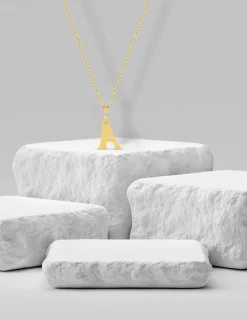 Pendentif lettre A en or jaune 375 ‰ SO OR