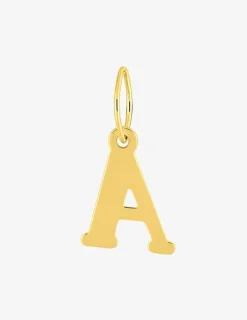 Pendentif lettre A en or jaune 375 ‰ SO OR