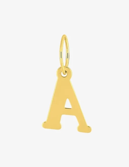 Pendentif lettre A en or jaune 375 ‰ SO OR