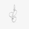 Pendentif lettre C en argent 925 ‰ rhodié SO OR