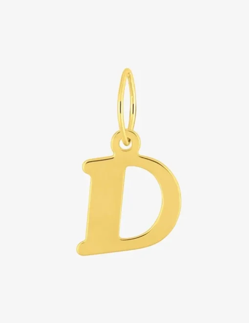 Pendentif lettre D en or jaune 375 ‰ SO OR