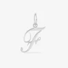 Pendentif lettre F en argent 925 ‰ rhodié SO OR