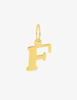 Pendentif lettre F en or jaune 375 ‰ SO OR