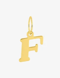 Pendentif lettre F en or jaune 375 ‰ SO OR
