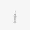 Pendentif lettre I argent 925‰ rhodié et oxydes de zirconium SO OR