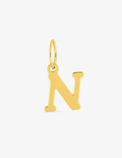 Pendentif lettre N en or jaune 375 ‰ SO OR