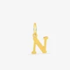 Pendentif lettre N or jaune 750‰ SO OR