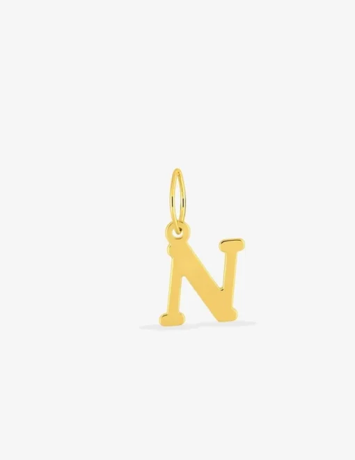 Pendentif lettre N or jaune 750‰ SO OR