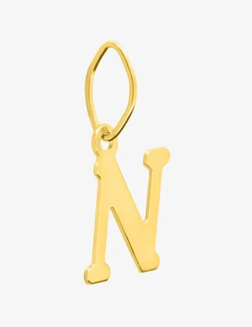Pendentif lettre N or jaune 750‰ SO OR