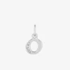 Pendentif lettre O argent 925‰ rhodié et oxydes de zirconium SO OR