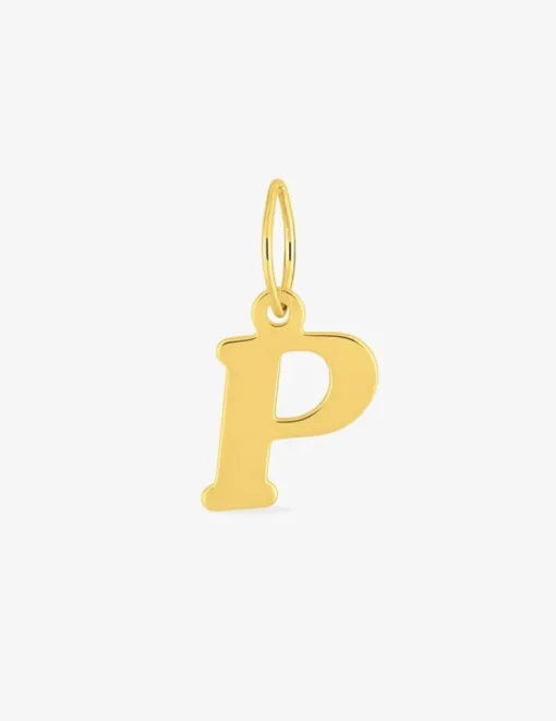 Pendentif lettre P en or jaune 375 ‰ SO OR