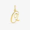 Pendentif lettre Q anglaise or jaune 375‰ SO OR