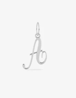Pendentif lettre "A" en argent 925 ‰ rhodié SO OR