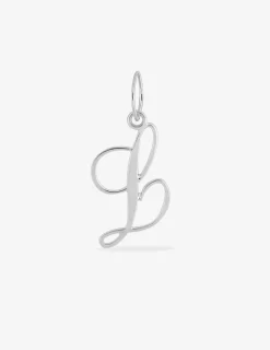 Pendentif lettre "L" en argent 925 ‰ rhodié SO OR