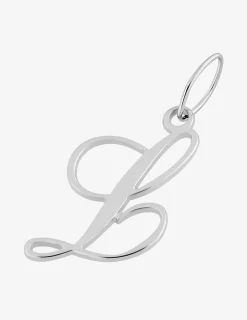 Pendentif lettre "L" en argent 925 ‰ rhodié SO OR