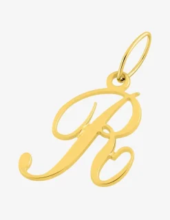 Pendentif lettre R en or jaune 375 ‰ SO OR