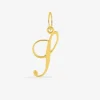 Pendentif lettre S anglaise en or 375‰ SO OR