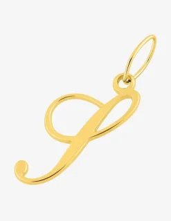 Pendentif lettre S anglaise en or 375‰ SO OR