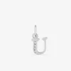 Pendentif lettre U argent 925‰ rhodié et oxydes de zirconium SO OR