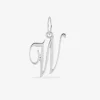Pendentif lettre W en argent 925 ‰ rhodié SO OR