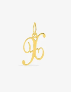 Pendentif lettre X anglaise or jaune 375‰ SO OR
