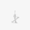 Pendentif lettre X argent 925‰ rhodié et oxydes de zirconium SO OR