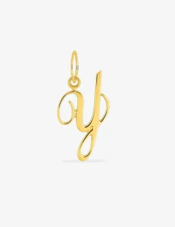 Pendentif lettre Y anglaise or jaune 375‰ SO OR