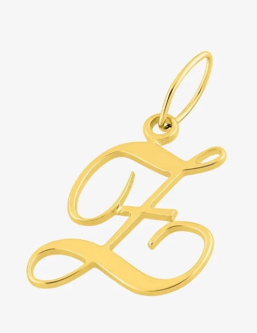 Pendentif lettre Z anglaise or jaune 375‰ SO OR