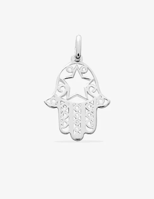 Pendentif main de Fatma 17 x 14 mm argent 925‰ rhodié SO OR