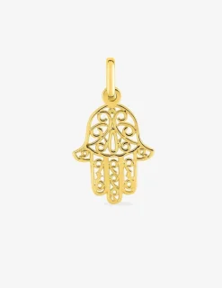 Pendentif main de Fatma en or jaune 375 ‰ SO OR