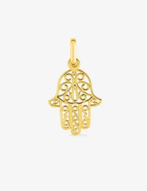 Pendentif main de Fatma en or jaune 375 ‰ SO OR