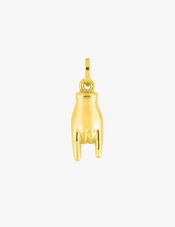 Pendentif main italienne en or jaune 375 ‰ SO OR