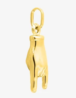Pendentif main signe rock or jaune 750 ‰ SO OR