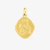 Pendentif médaille saint Christophe or jaune 750 ‰ 13 x 20 mm SO OR