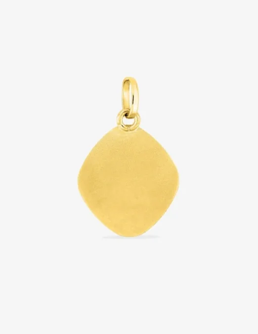 Pendentif médaille saint Christophe or jaune 750 ‰ 13 x 20 mm SO OR