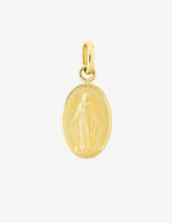 Pendentif médaille vierge miraculeuse or jaune 750 ‰ SO OR