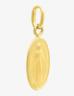Pendentif médaille vierge miraculeuse or jaune 750 ‰ SO OR