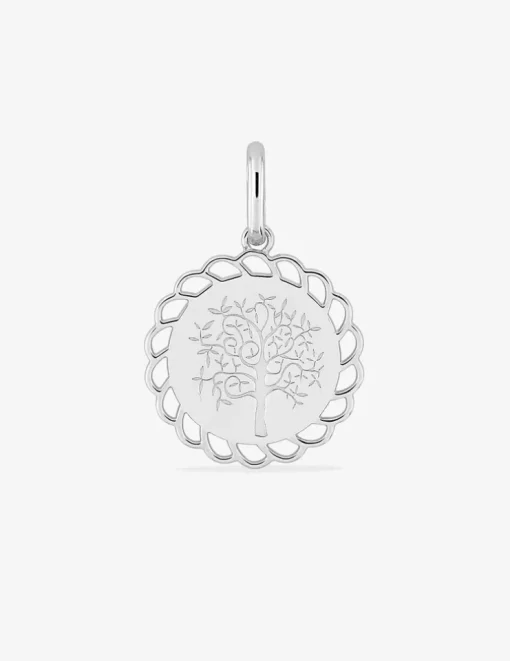 Pendentif motif arbre de vie en argent 925 ‰ rhodié SO OR