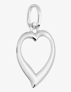 Pendentif motif cœur évidé or blanc 750 ‰ SO OR