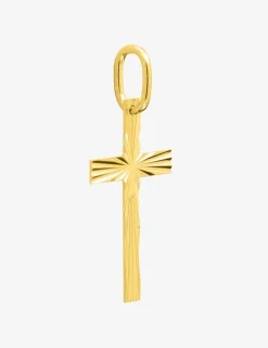 Pendentif or 375‰ croix SO OR
