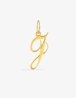Pendentif or 375‰ initiale J SO OR