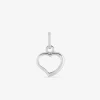 Pendentif or blanc 750‰ cœur SO OR