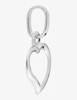 Pendentif or blanc 750‰ cœur SO OR