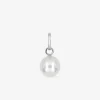 Pendentif or blanc 375‰ et perle 7 mm SO OR