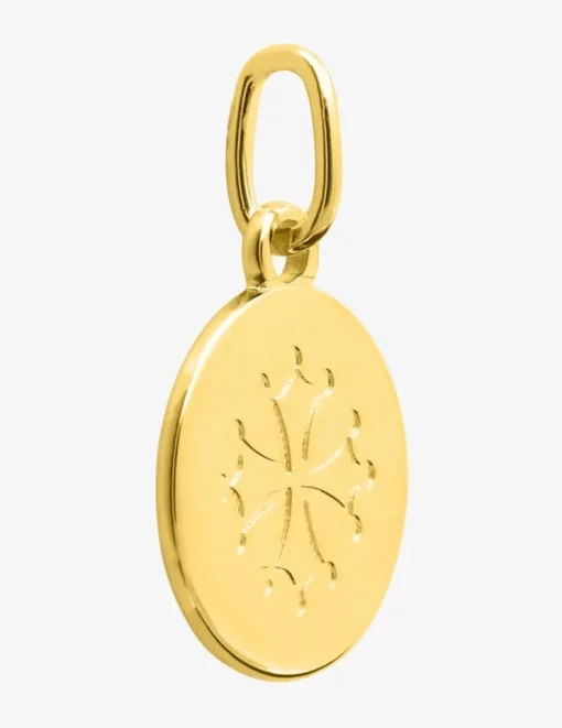 Pendentif or jaune 750 ‰ croix régionale SO OR