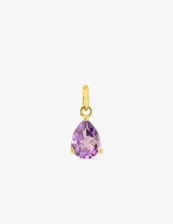 Pendentif or jaune 750 ‰ et améthyste SO OR