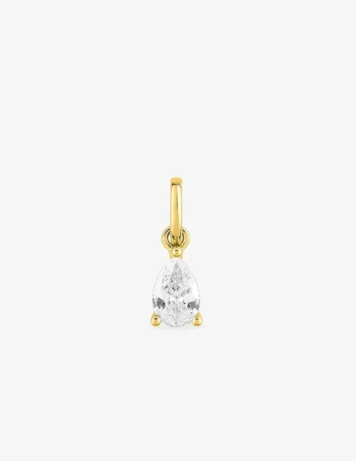 Pendentif or jaune 750 ‰ et oxyde de zirconium SO OR